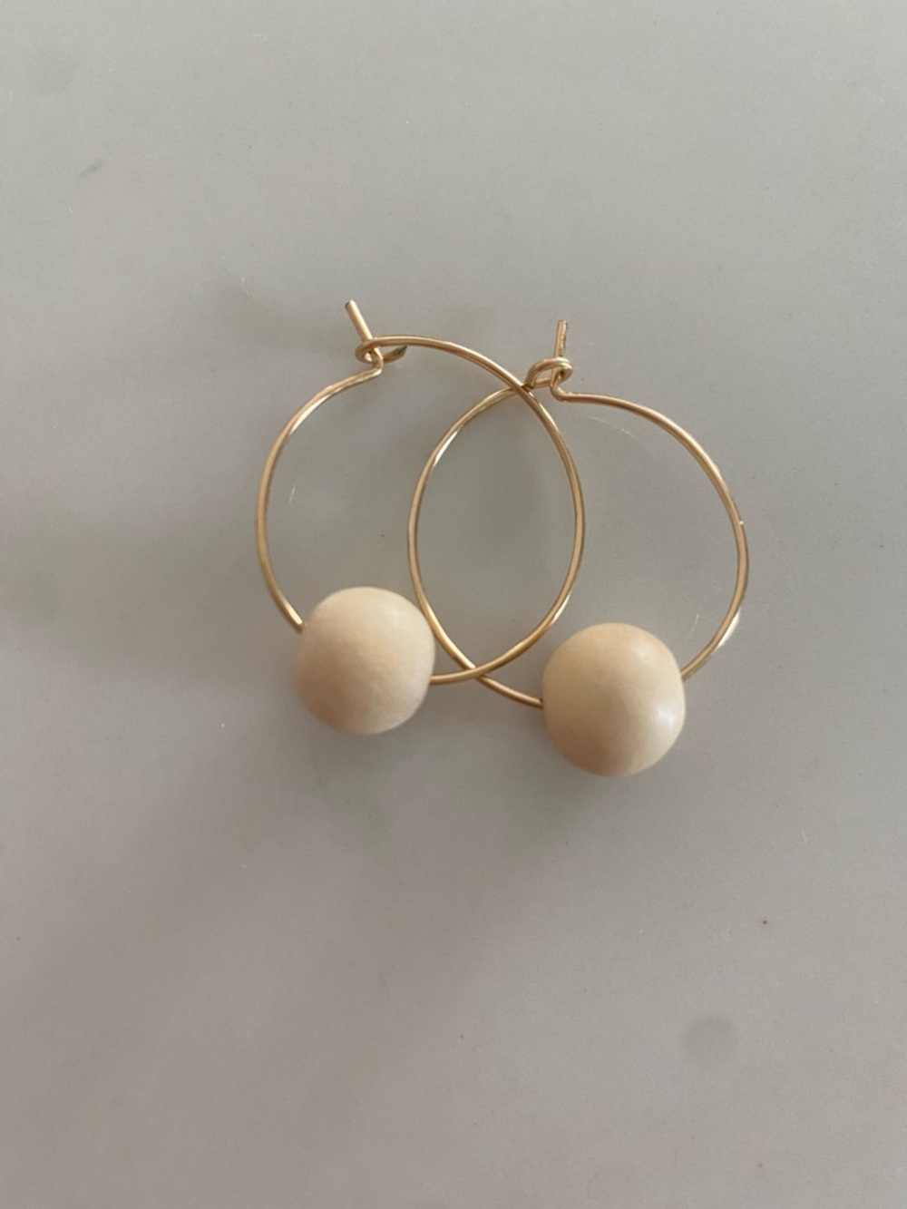Natalie Borton Gold Hoop Earrings with Bead Accents - Set of 4 Styles - Picture 2 of 7